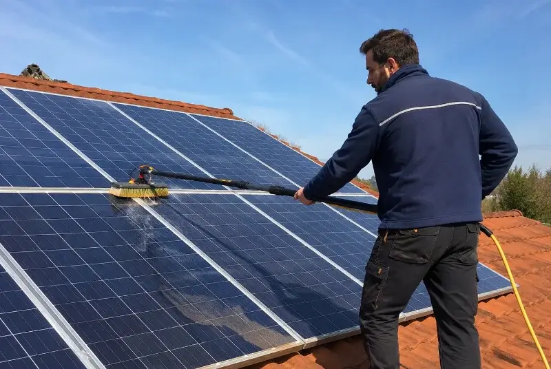 Nettoyage et entretien de panneaux solaires à Saint-Amancet
